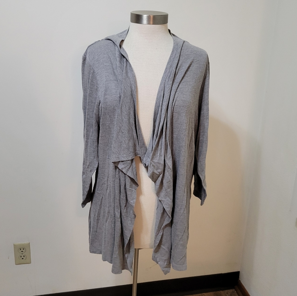 Cupio Gray Open Front Cardigan